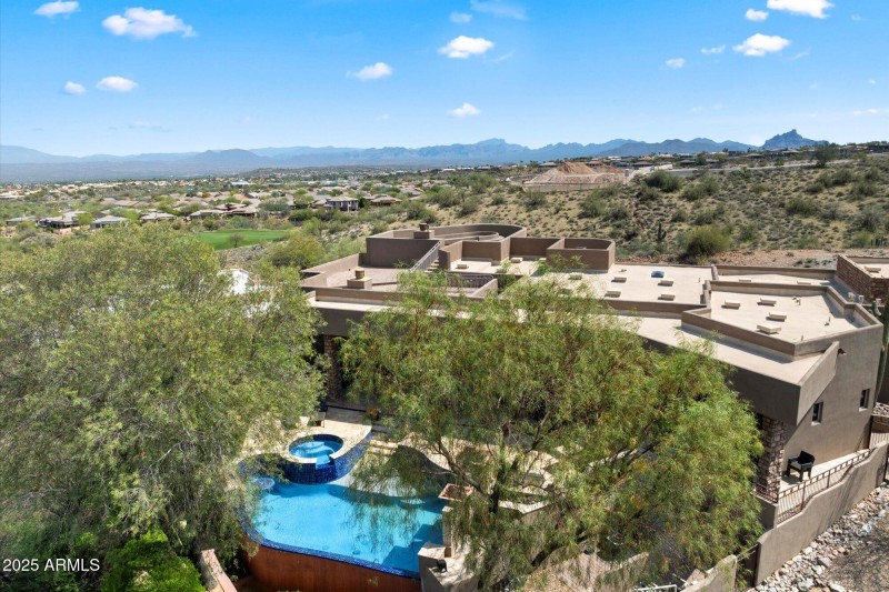 Aerial Poolside View