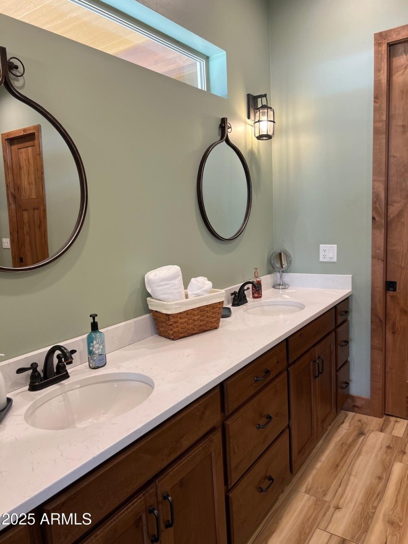 Master bathroom vanity close up