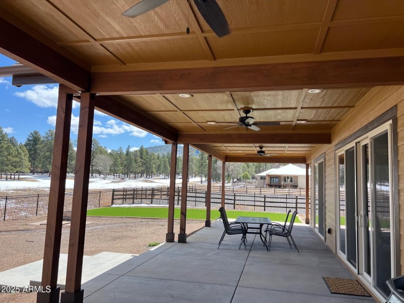 Rear patio to the south