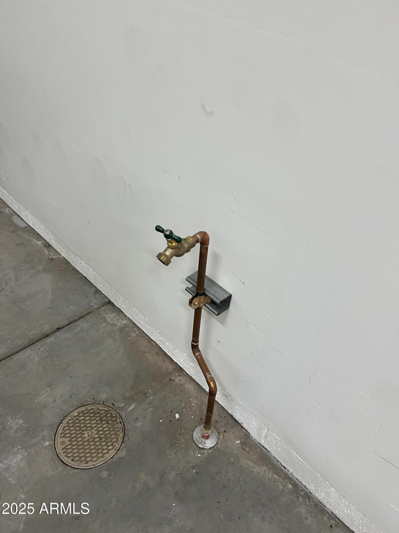 water line in RV garage