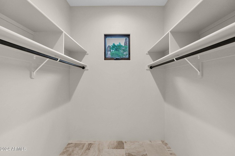 Master walk in closet 1 with window