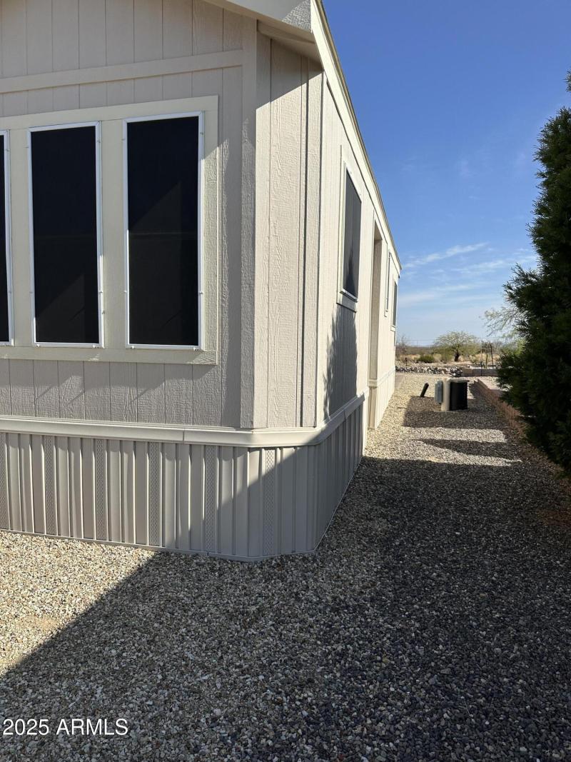 West side of home