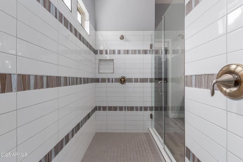 Master shower
