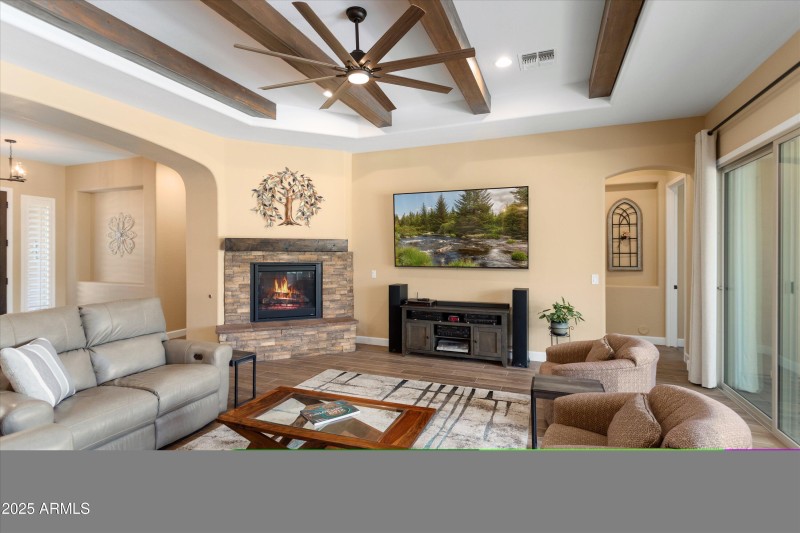 Fireplace at Great Room