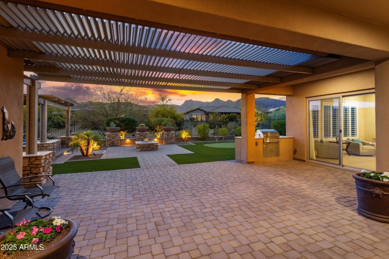 Rear Patio - Twilight