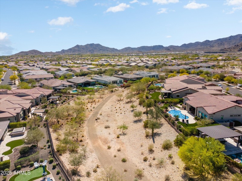 Trail behind home - Back Aerial