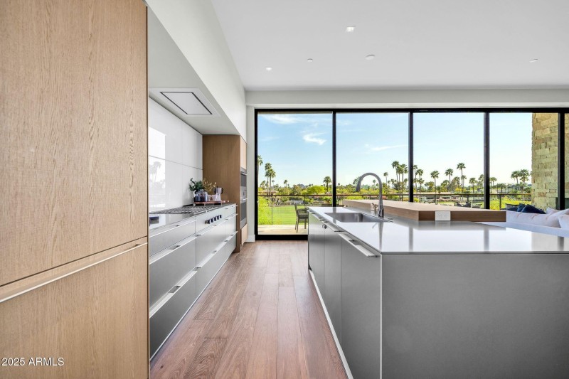 High end kitchen with views