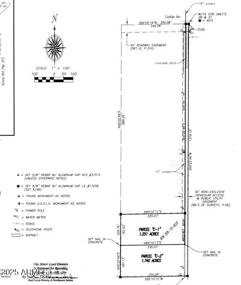 Land division approval
