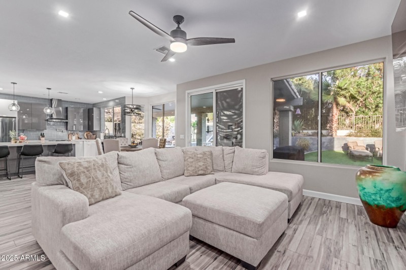 Two Downstairs living spaces