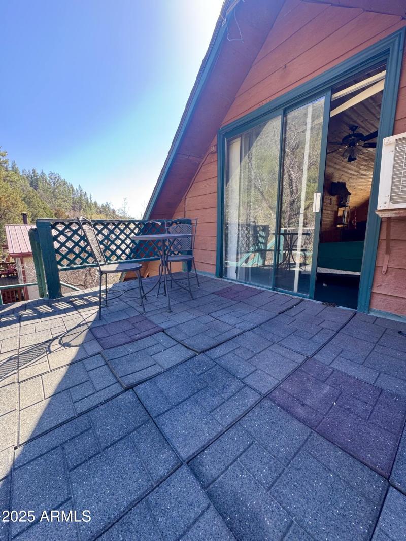 Upstairs deck