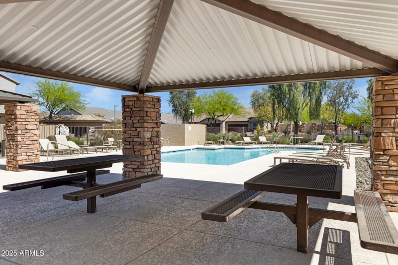 Gazebo at community pool