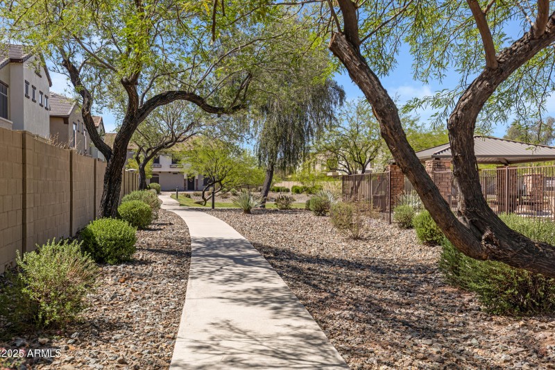 Community walking path