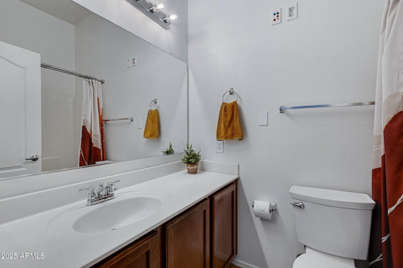 Upstairs guest bathroom vanity