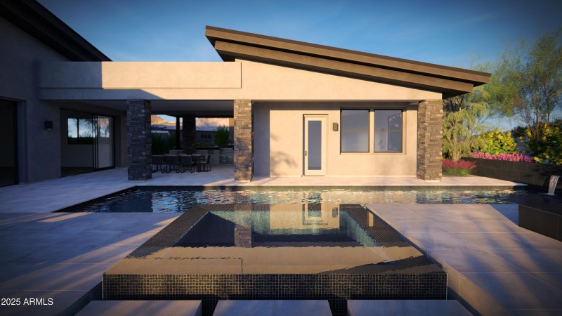 Rending of Spa and Pool