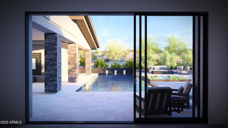 Rending of landscape design.