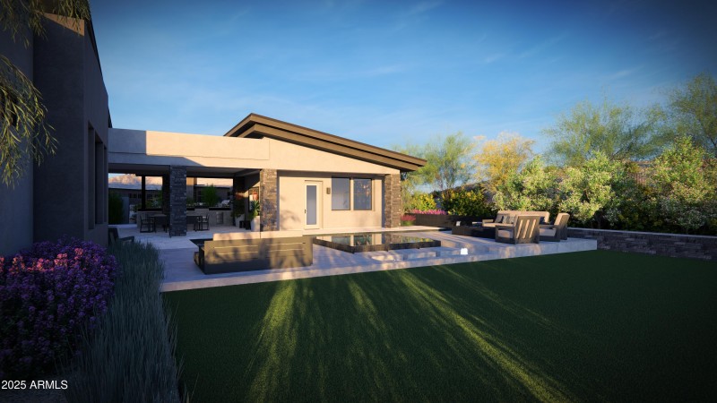 Rendering of Backyard