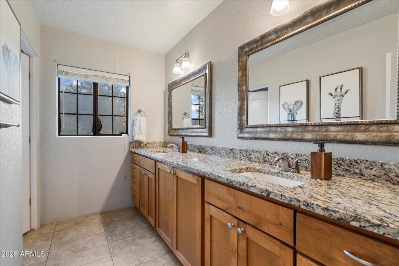 Guest Bathroom With Dual Sinks
