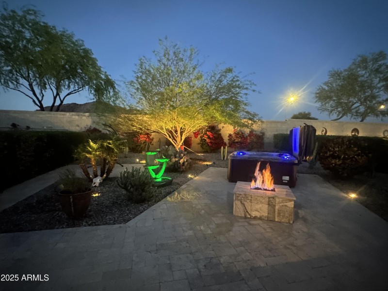 backyard with fire 1