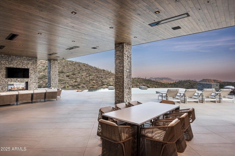 Large covered patio