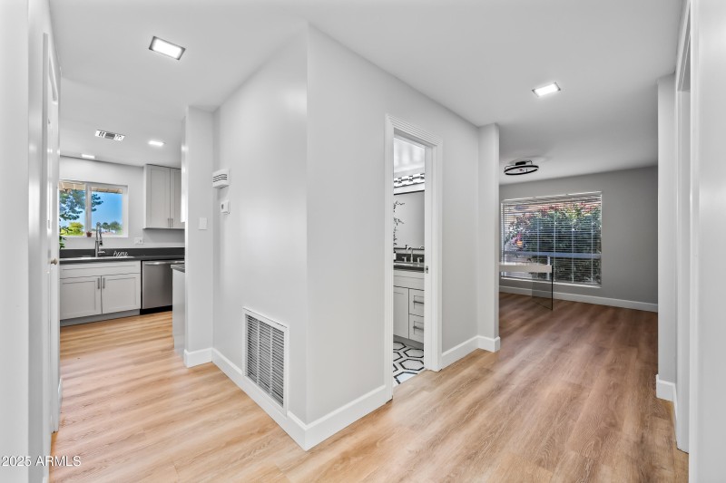 entrance to den/office