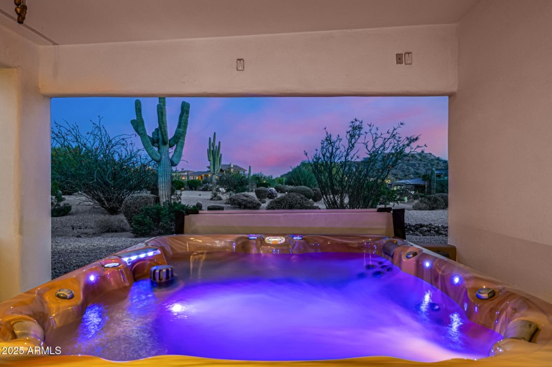 Hot tub with views
