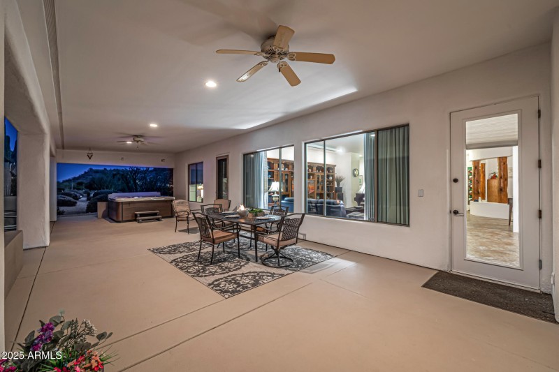 Extended covered patio