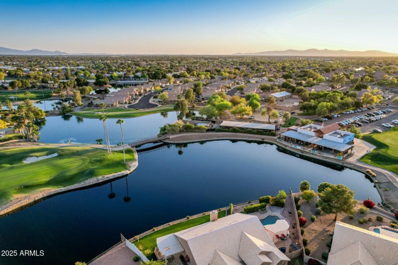 Aerial Arrowhead lakes