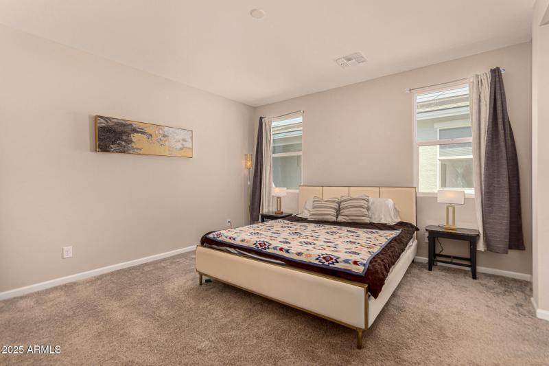 spacious primary suite