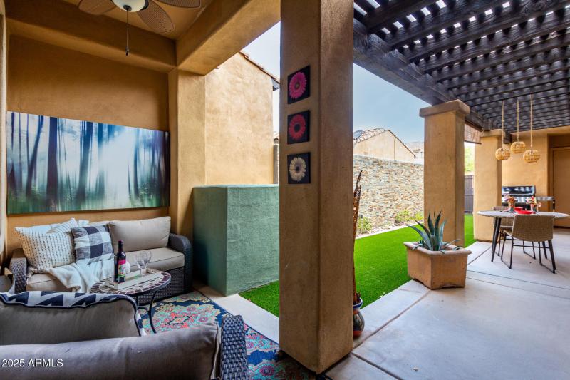 downstairs back patio