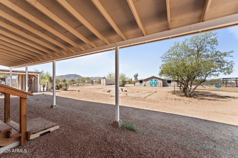 Easy covered back patio