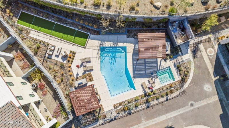 Aerial Community Pool/Ramadas/Bocce Ball