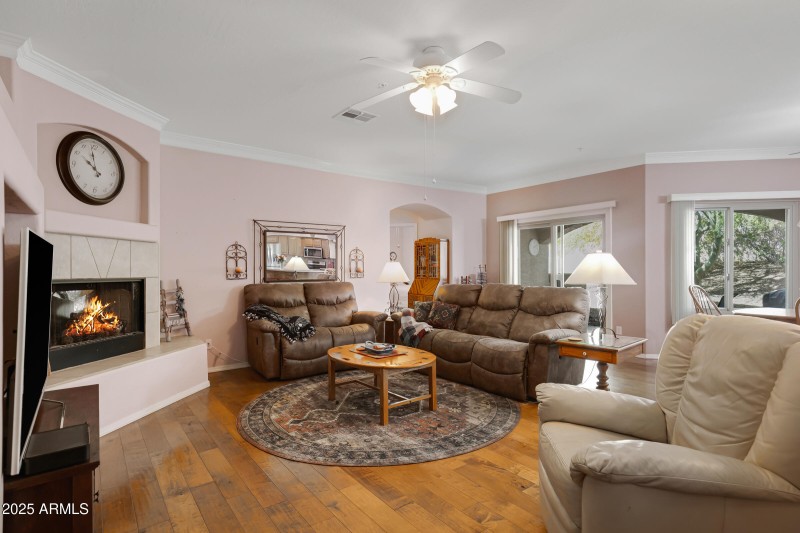 Great room/wood floors