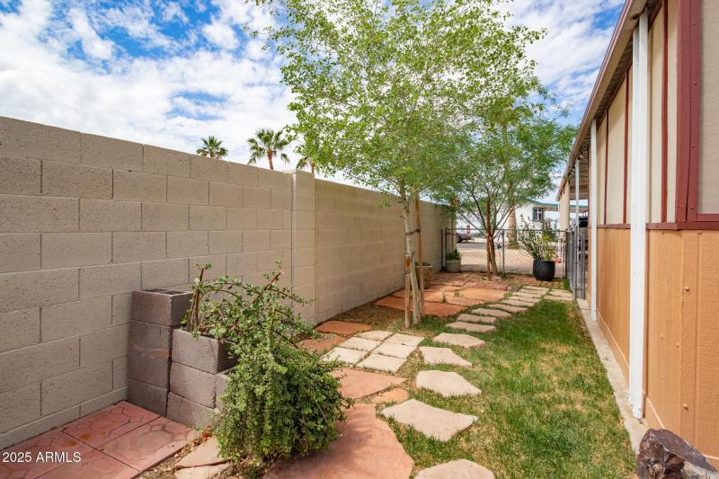 Sideyard by Carport