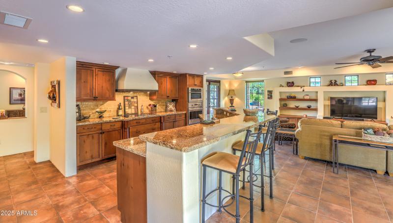 Kitchen to family room