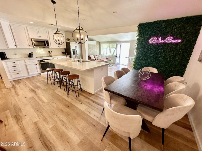 View toward stunning kitchen