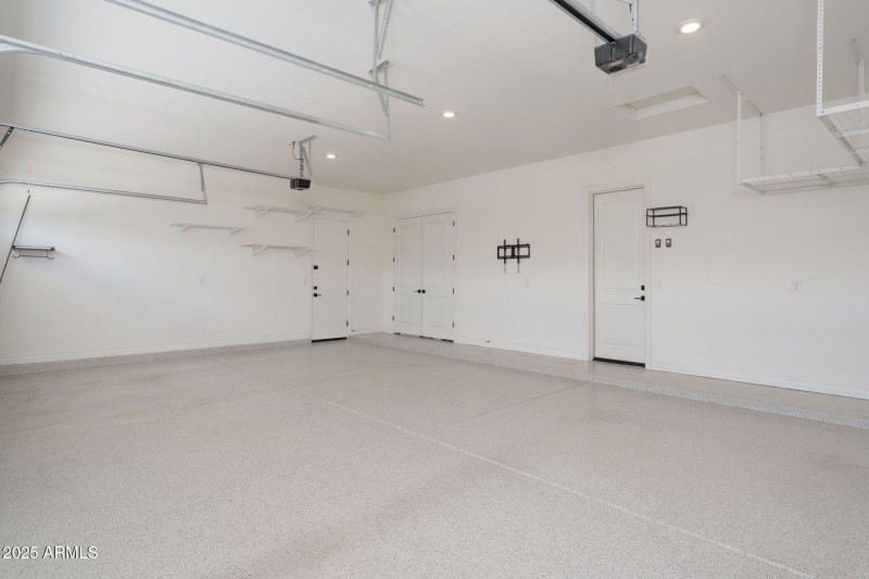 3 car garage with Epoxy