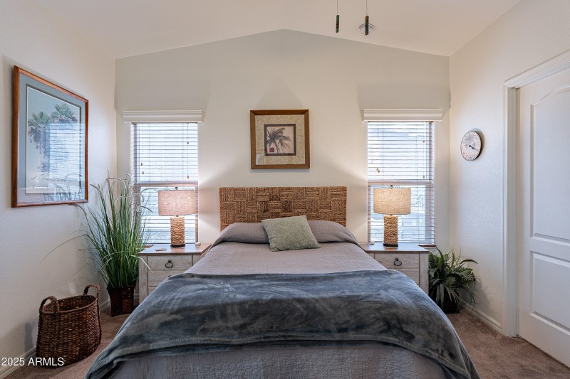 Vaulted Ceilings in Main Bedroom