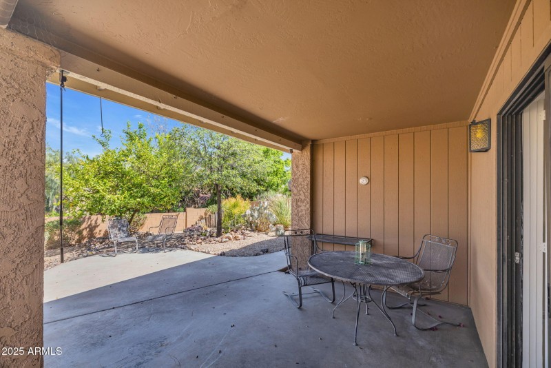 Covered patio