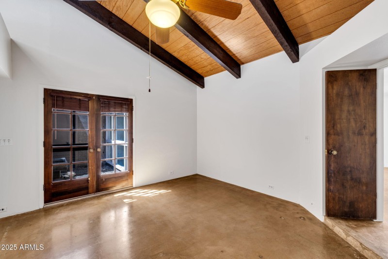 Sharp looking ceiling in Primary Bedroom