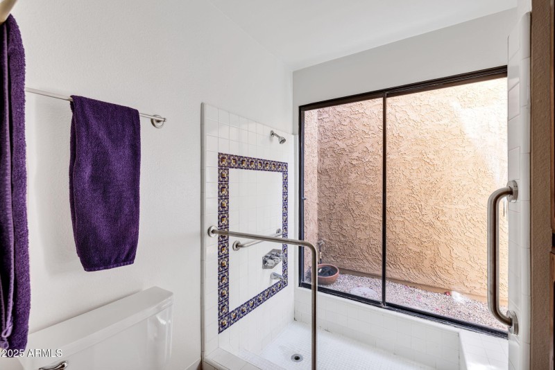 Sunken shower/tub in Primary Bathroom