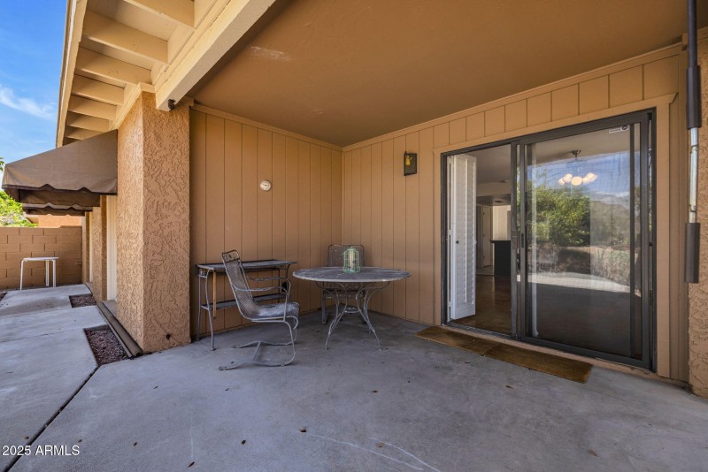 Covered patio