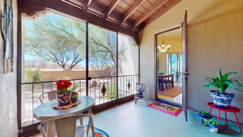 Screened patio