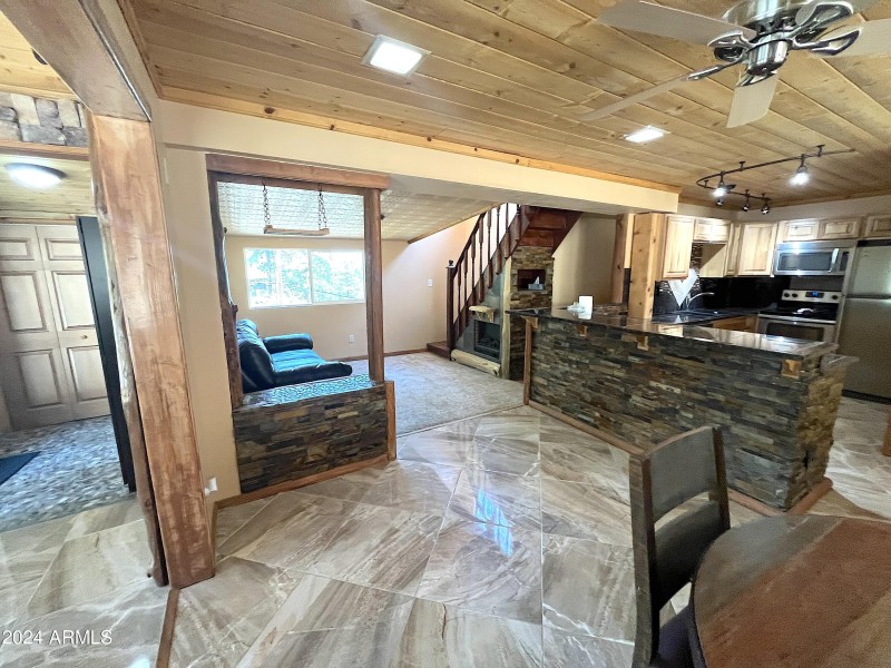 view to living room