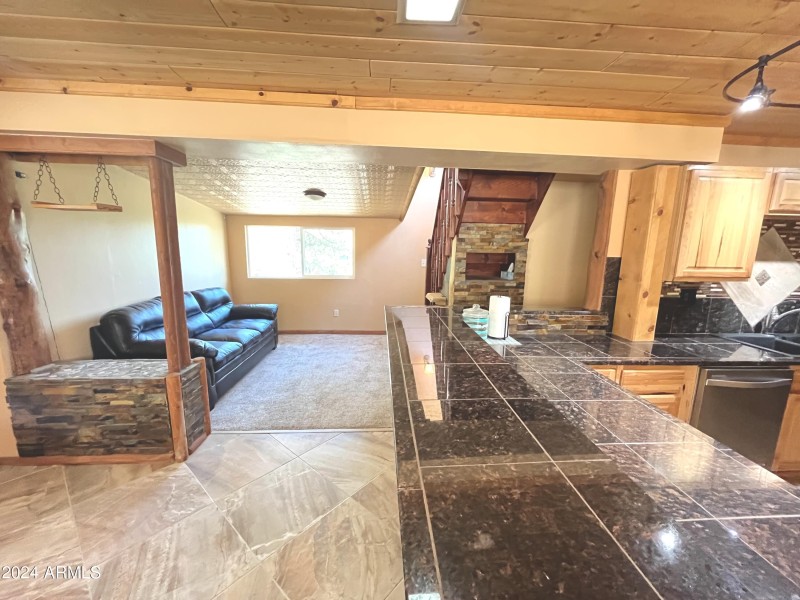 View from kitchen