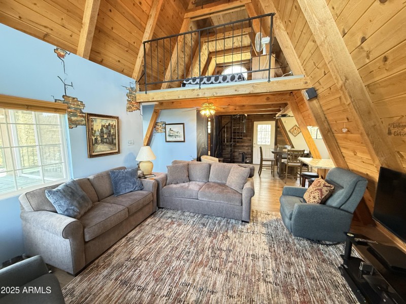 Loft above living area