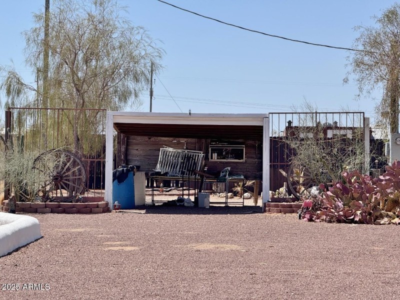Covered parking in driveway