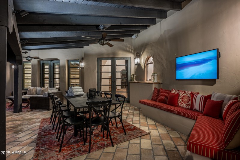 Exterior covered dining