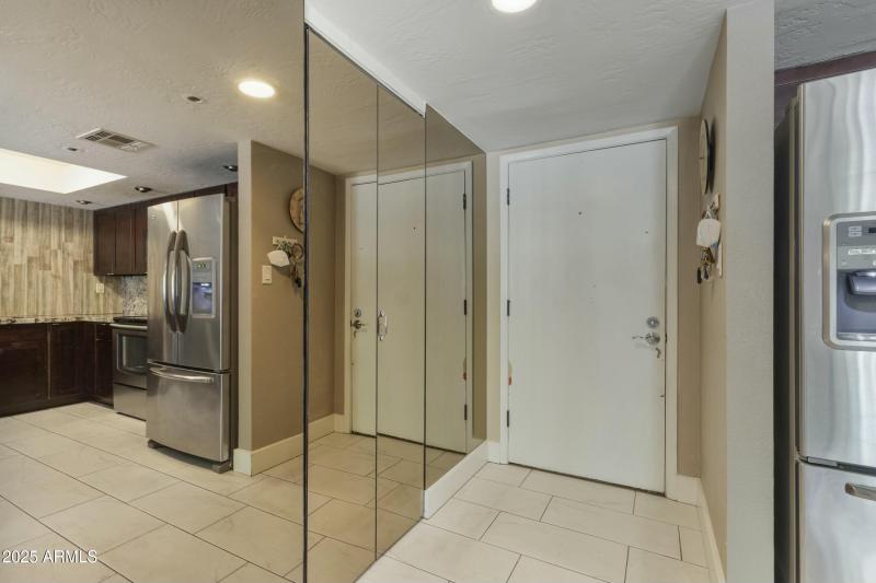 Front entry and inside laundry