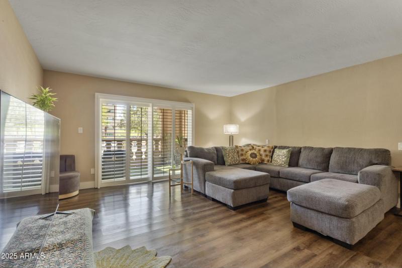 Great room and patio