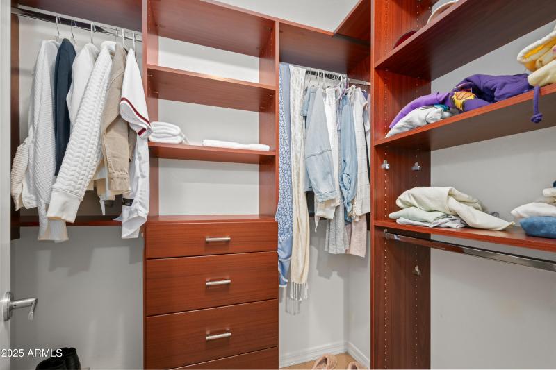 Walk-In Closet in Primary Bedroom